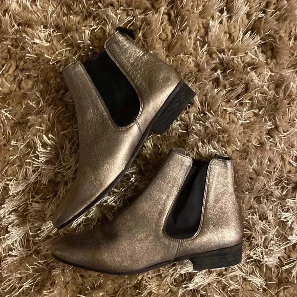 Boemos made In Italy 🇮🇹 metallic boots size 7 - Picture 2 of 6